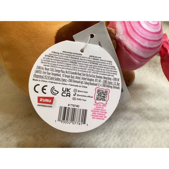 Zuru Snackles Spencer Plush Toy 10" - Picture 6 of 6